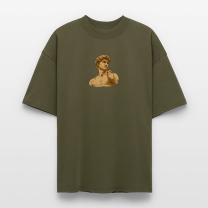 ♻️ 100% Bio Baumwolle Oversized T-Shirt Italia - Khaki
