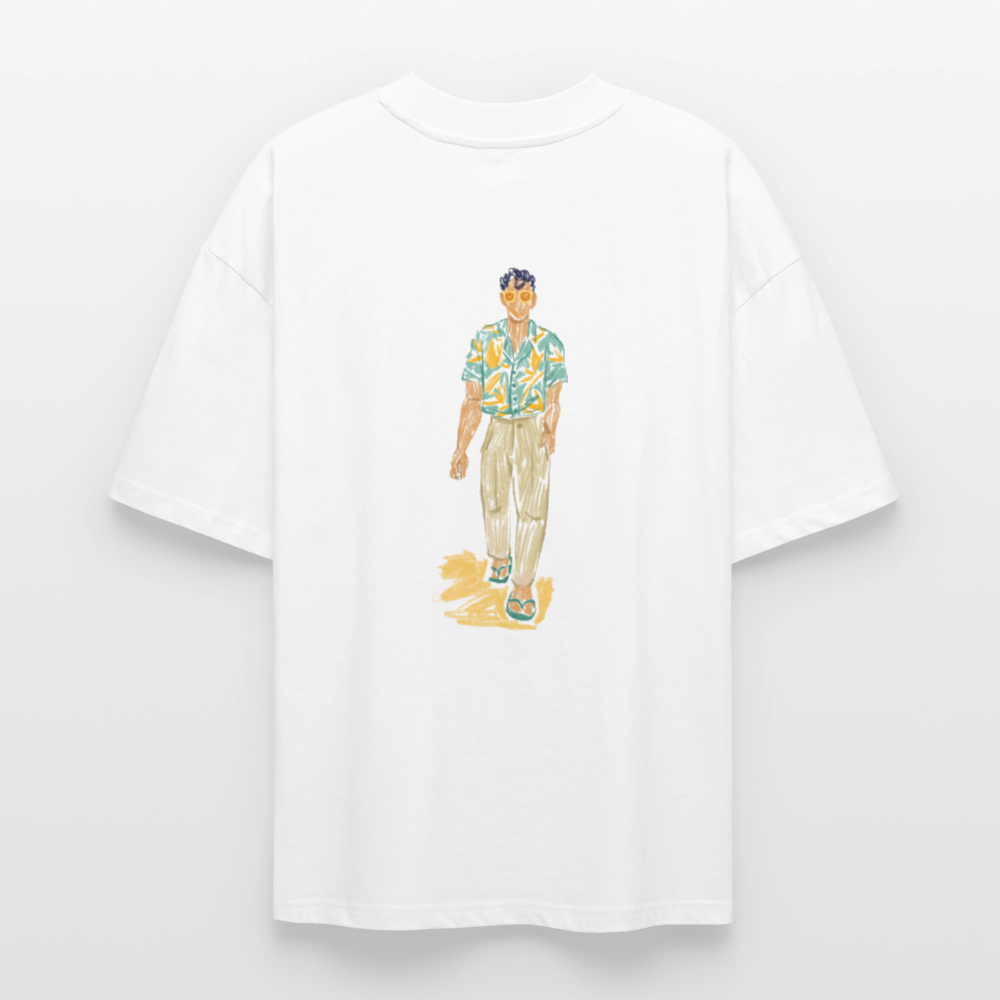 ♻️ 100% Bio Baumwolle Oversized T-Shirt - Weiß