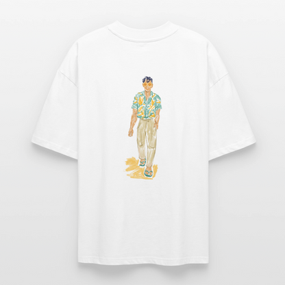 ♻️ 100% Bio Baumwolle Oversized T-Shirt - Weiß