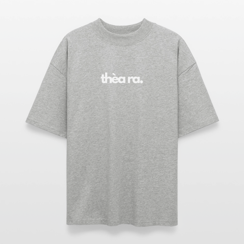 ♻️ 100% Bio Baumwolle Oversized T-Shirt - Grau meliert
