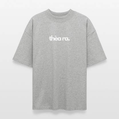 ♻️ 100% Bio Baumwolle Oversized T-Shirt - Grau meliert