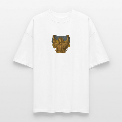 ♻️ 100% Bio Baumwolle Oversized T-Shirt Ukraine - Weiß