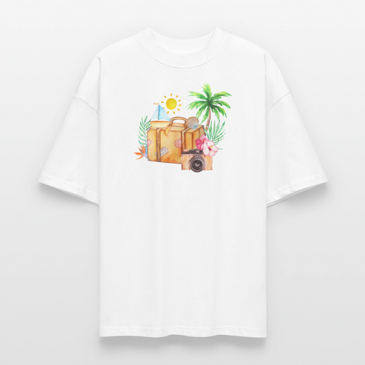 ♻️ 100% Bio Baumwolle Oversized T-Shirt - Weiß