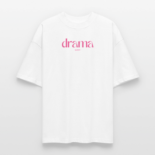 ♻️ 100% Bio Baumwolle Oversized Frauen T-Shirt - Weiß