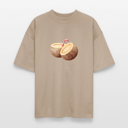 ♻️ 100% Bio Baumwolle Oversized T-Shirt - Steingrau