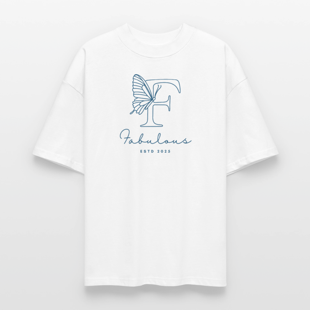 ♻️ 100% Bio Baumwolle Oversized T-Shirt - Weiß