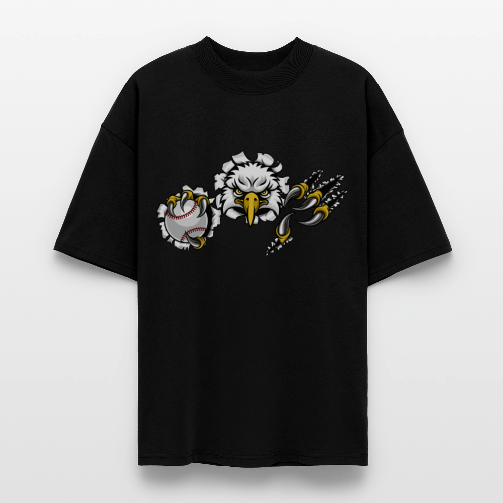 ♻️ 100% Bio Baumwolle Oversized T-Shirt - Schwarz