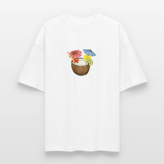 ♻️ 100% Bio Baumwolle Oversized T-Shirt - Weiß