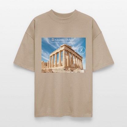 THÈA RA – "Athens Moment" Oversized Unisex Organic T-shirt Blaster - stone