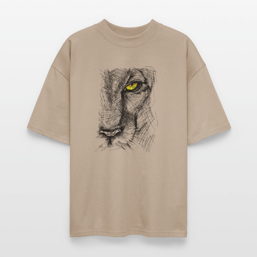♻️ 100% Bio Baumwolle Oversized T-Shirt - Steingrau