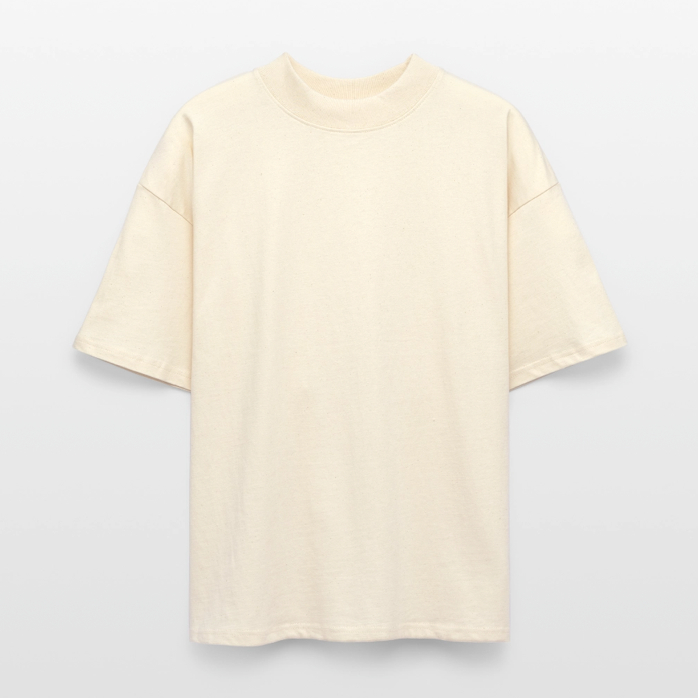 ♻️ Personalisierbares 100% Bio Baumwolle Oversized Unisex T-Shirt - Weißgrau
