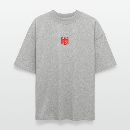 ♻️ 100% Bio Baumwolle Oversized Unisex T-Shirt - Grau meliert