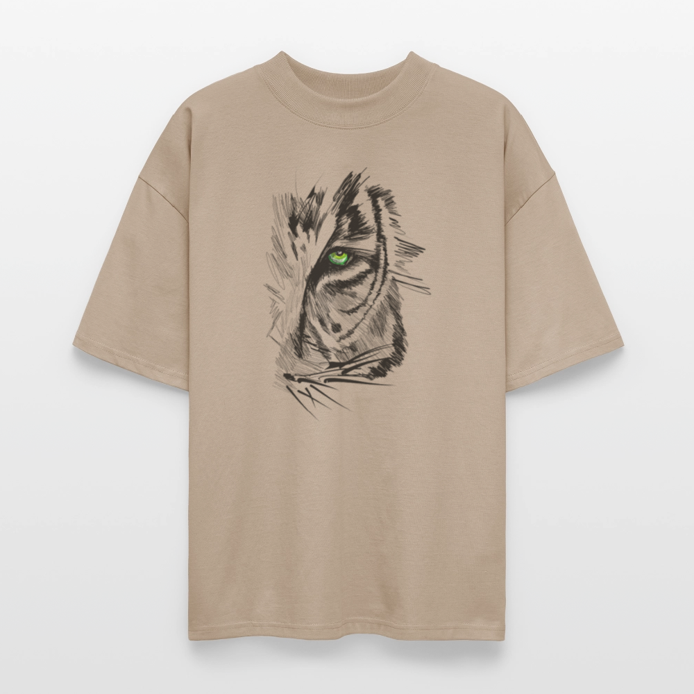 ♻️ 100% Bio Baumwolle Oversized T-Shirt - Steingrau