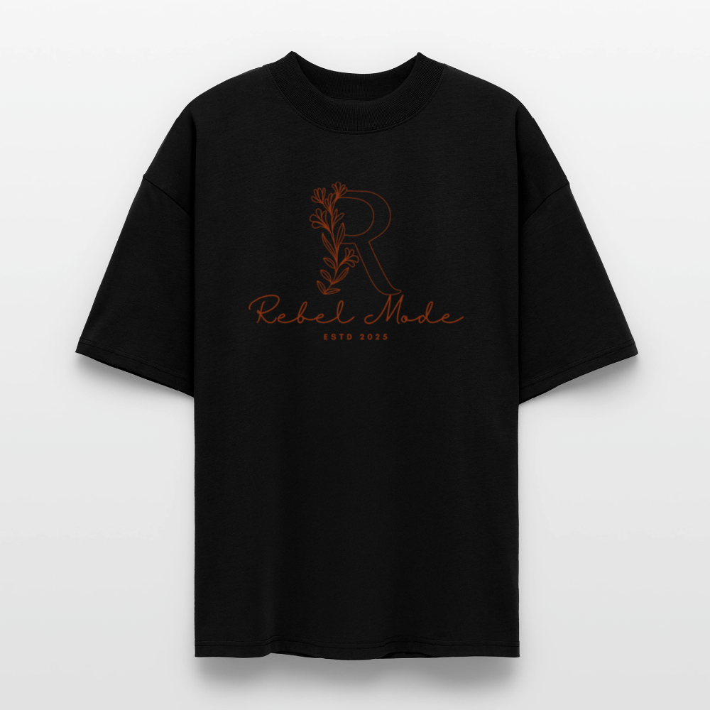 ♻️ 100% Bio Baumwolle Oversized T-Shirt - Schwarz
