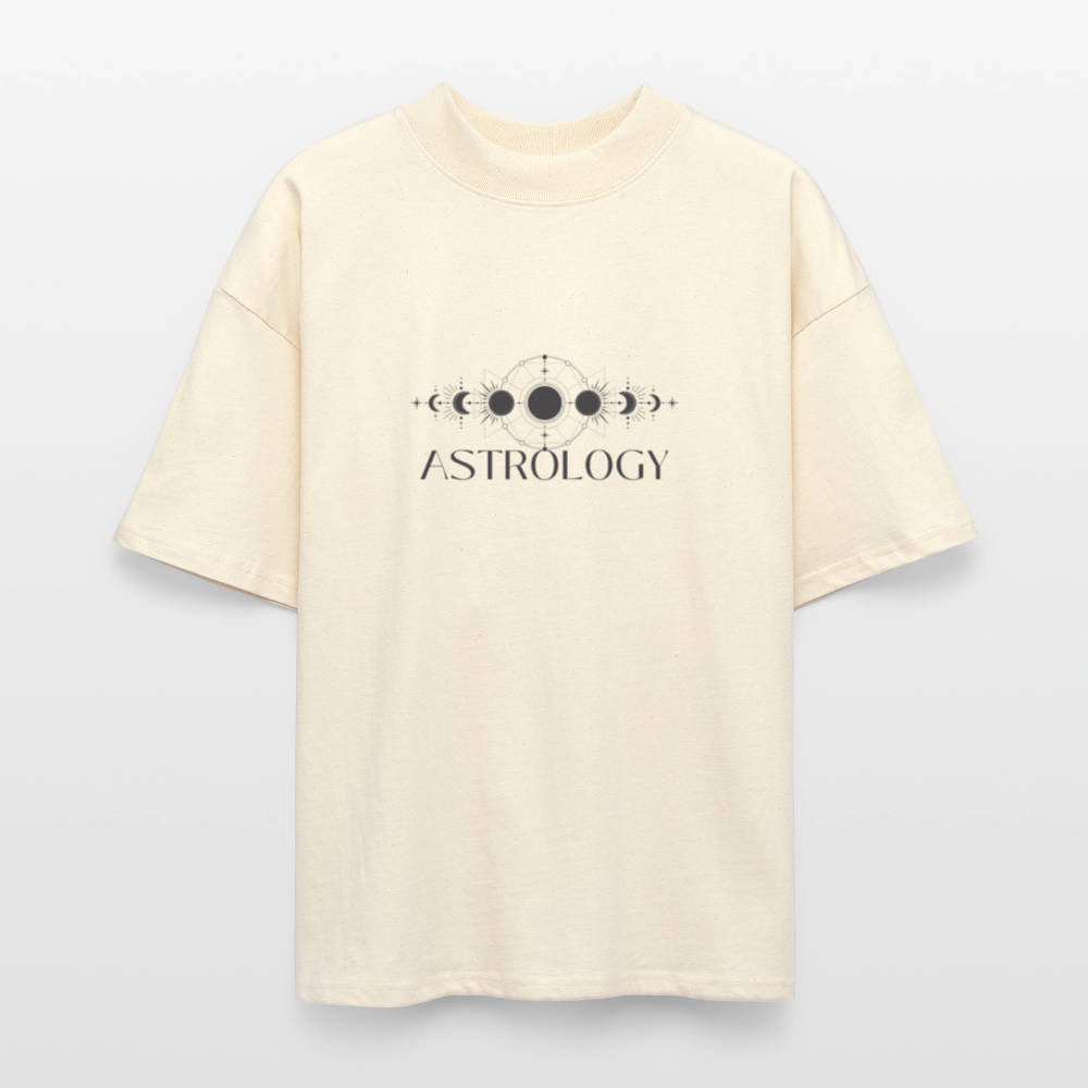 ♻️ 100% Bio Baumwolle Oversized T-Shirt - Weißgrau