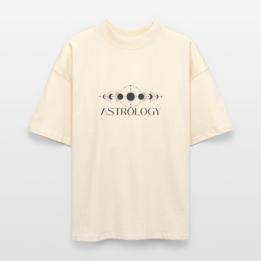 ♻️ 100% Bio Baumwolle Oversized T-Shirt - Weißgrau