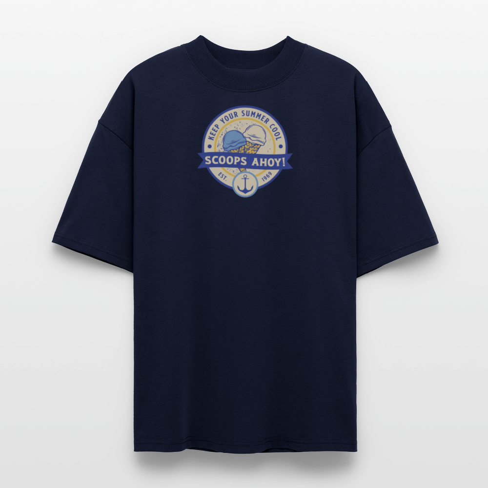 ♻️ 100% Bio Baumwolle Oversized T-Shirt - Navy