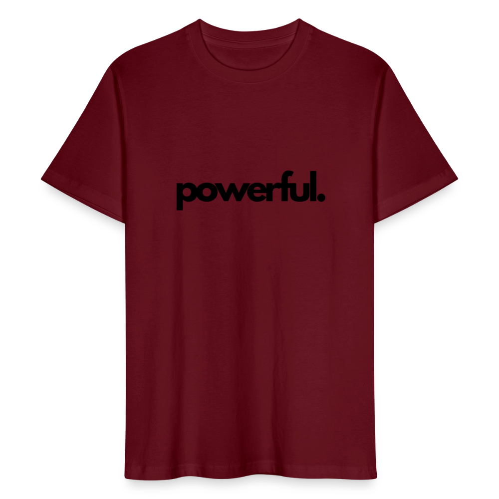♻️ 100% Bio Baumwolle T-Shirt - Burgunderrot
