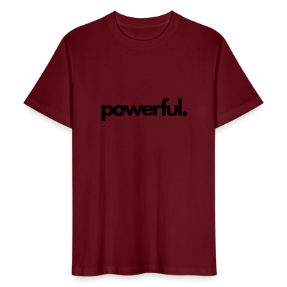 ♻️ 100% Bio Baumwolle T-Shirt - Burgunderrot