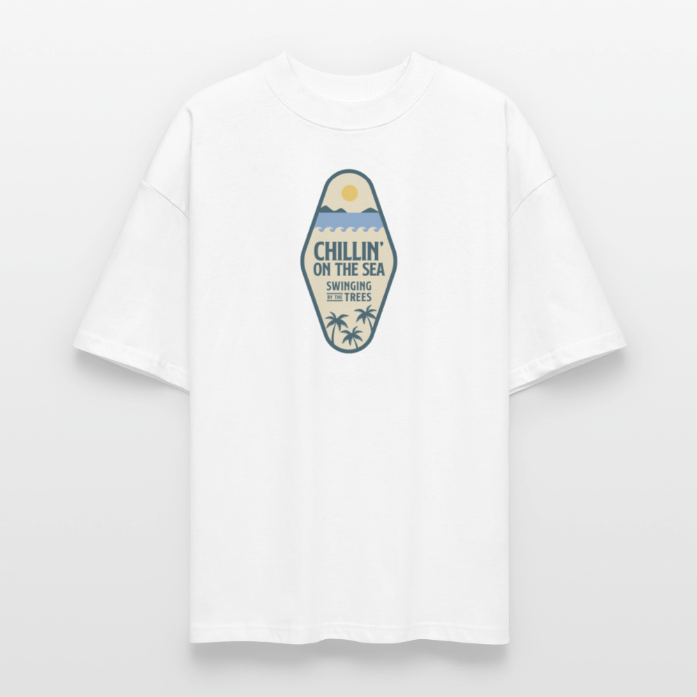 ♻️ 100% Bio Baumwolle Oversized T-Shirt - Weiß