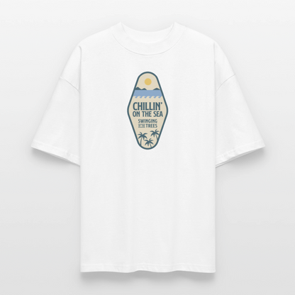 ♻️ 100% Bio Baumwolle Oversized T-Shirt - Weiß
