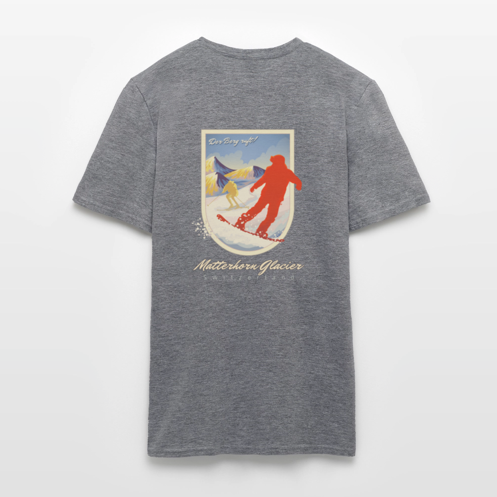 Herren-T-Shirt 100% Baumwolle - Graphit meliert