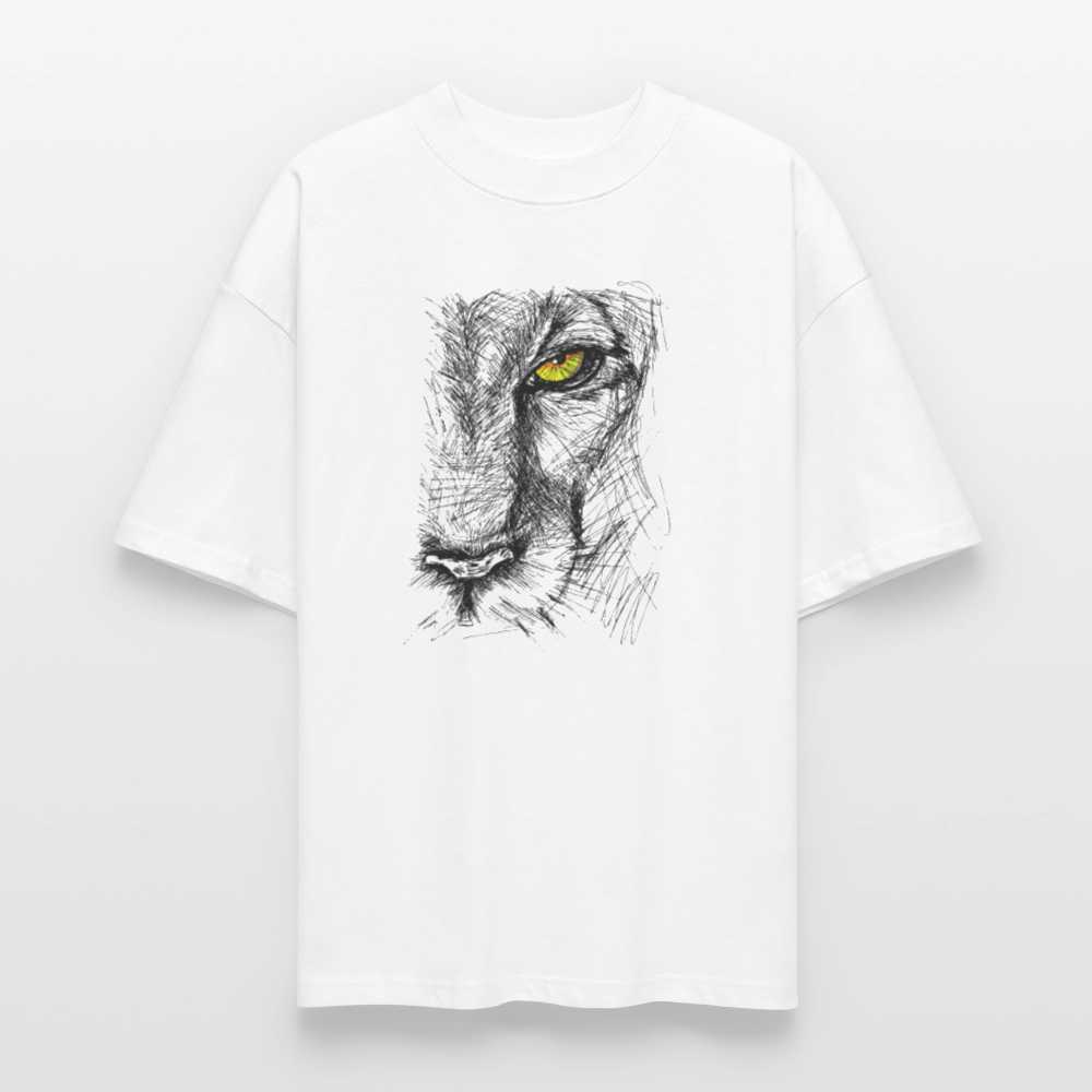 ♻️ 100% Bio Baumwolle Oversized T-Shirt - Weiß