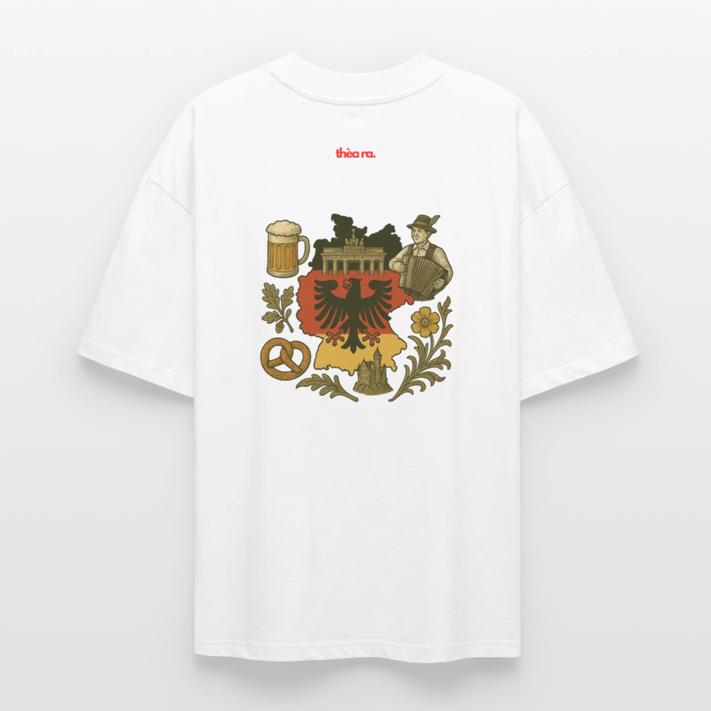 ♻️ 100% Bio Baumwolle Oversized Unisex T-Shirt - Weiß