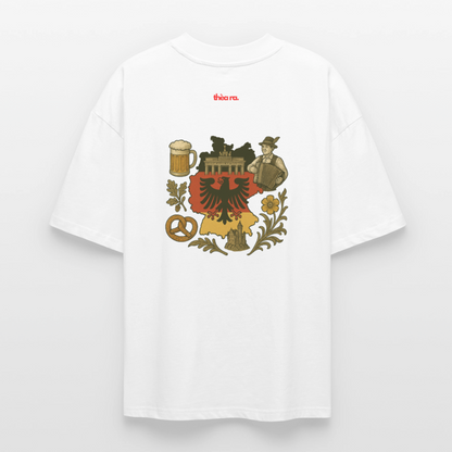 ♻️ 100% Bio Baumwolle Oversized Unisex T-Shirt - Weiß