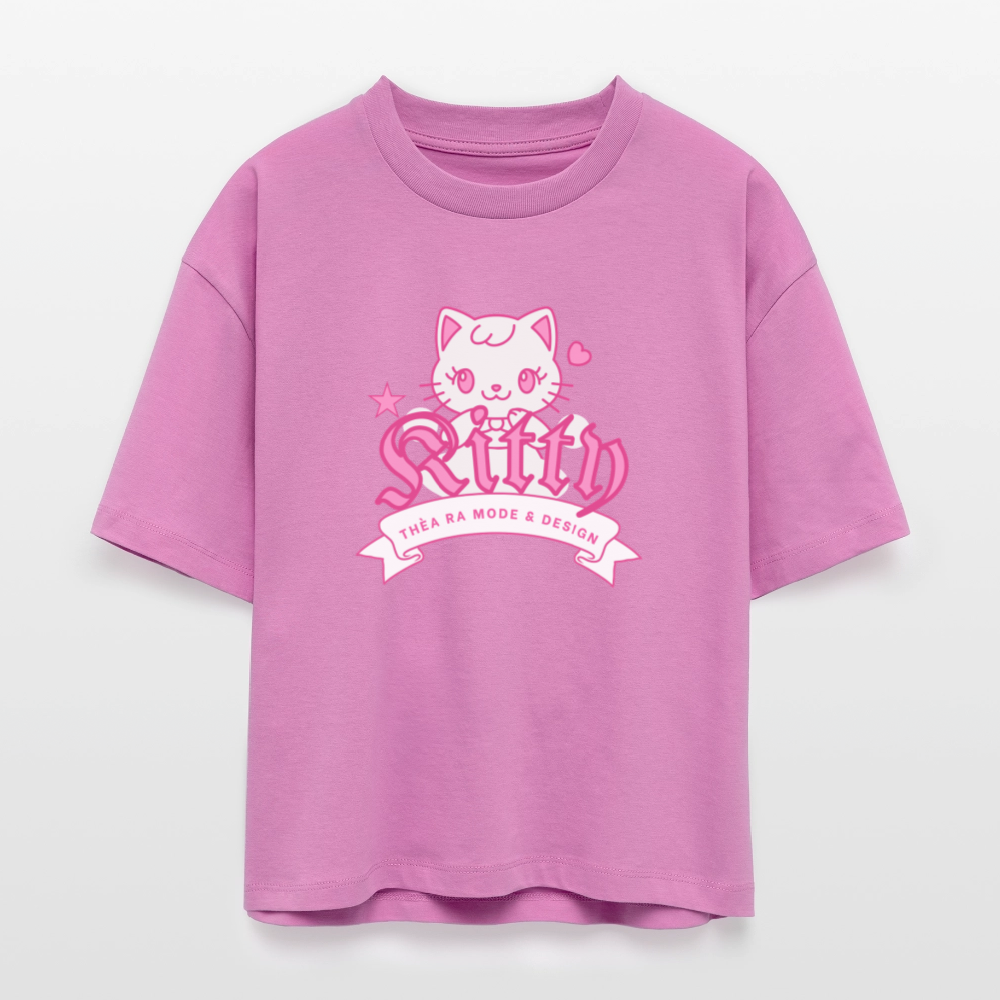 ♻️ 100% Bio Baumwolle Oversized Frauen T-Shirt - Pink