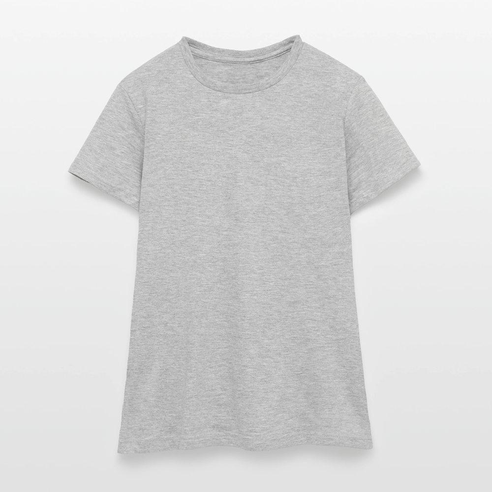 Personalisierbares Frauen T-Shirt - Grau meliert