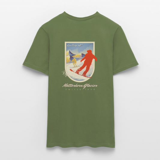 Herren-T-Shirt 100% Baumwolle - Militärgrün