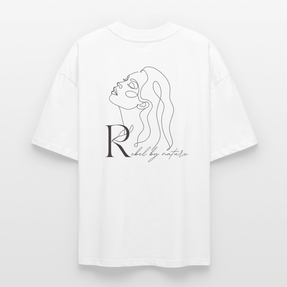 ♻️ 100% Bio Baumwolle Oversized T-Shirt - Weiß