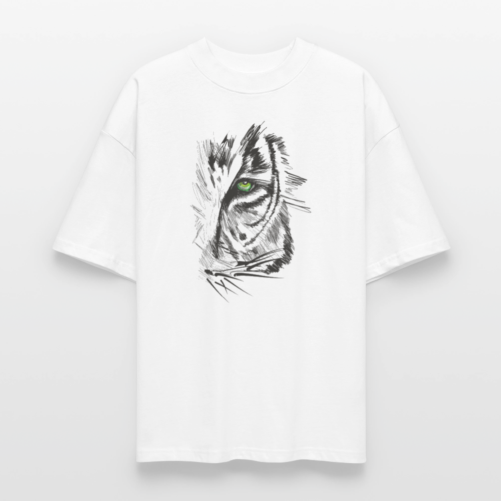 ♻️ 100% Bio Baumwolle Oversized T-Shirt - Weiß