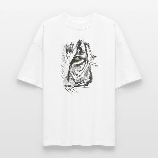 ♻️ 100% Bio Baumwolle Oversized T-Shirt - Weiß