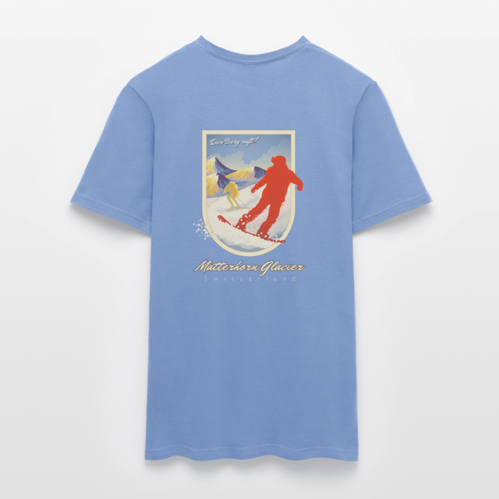 Herren-T-Shirt 100% Baumwolle - carolina blue