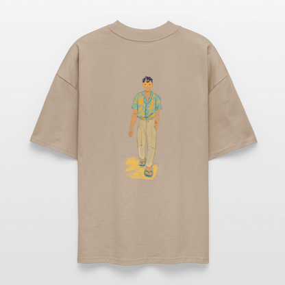 ♻️ 100% Bio Baumwolle Oversized T-Shirt - Steingrau