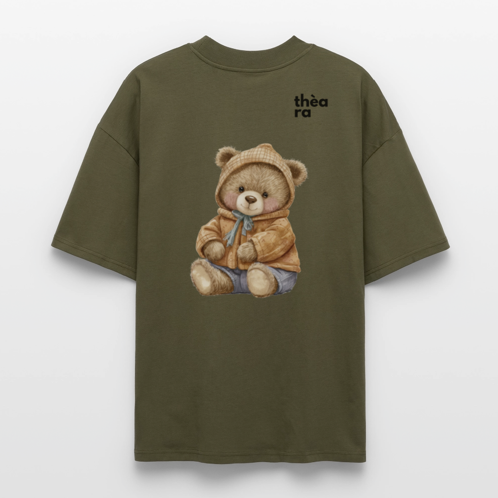 ♻️ 100% Bio Baumwolle Oversized T-Shirt - Khaki