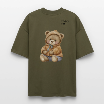 ♻️ 100% Bio Baumwolle Oversized T-Shirt - Khaki