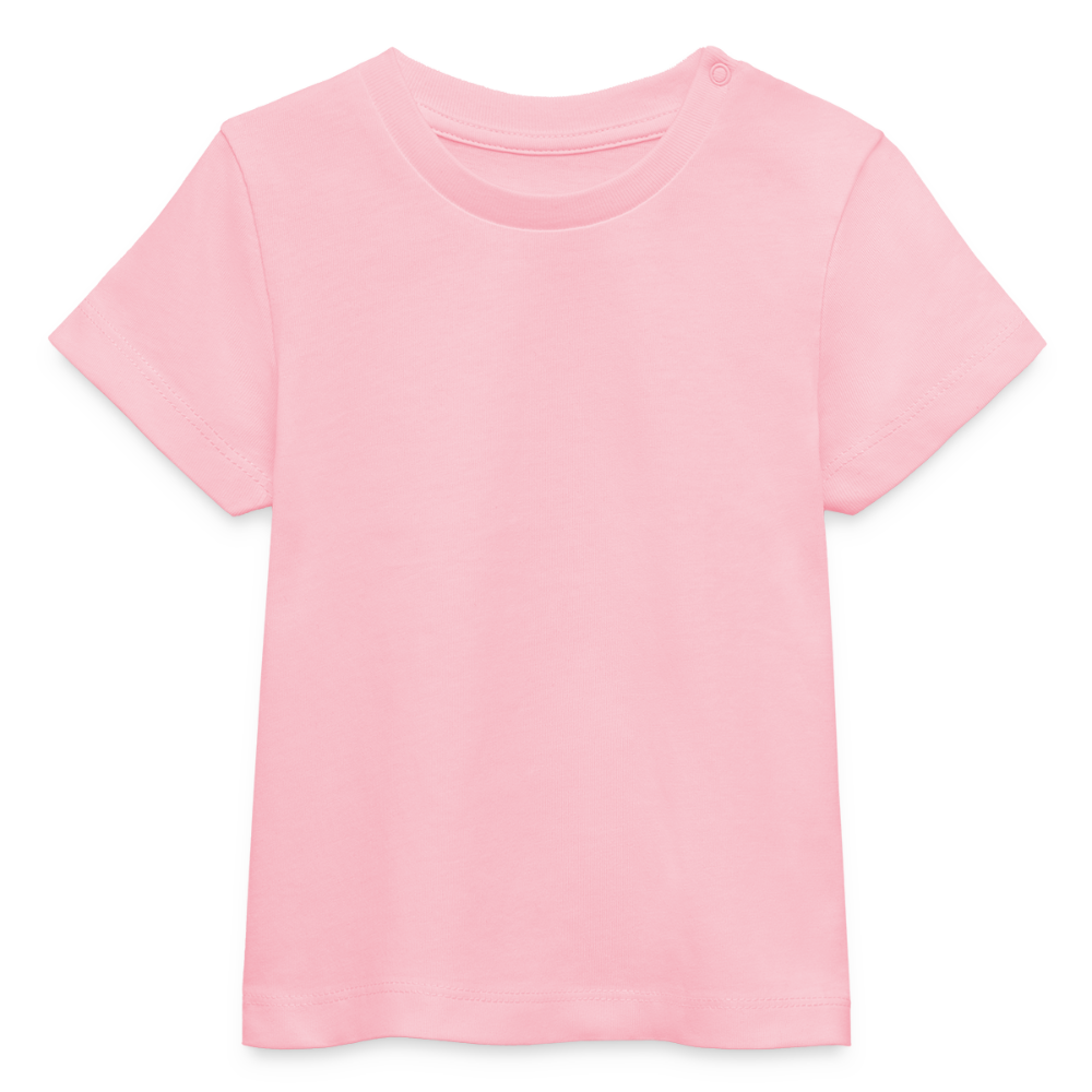 ♻️ Personalisierbares Baby Bio-T-Shirt - Hellrosa
