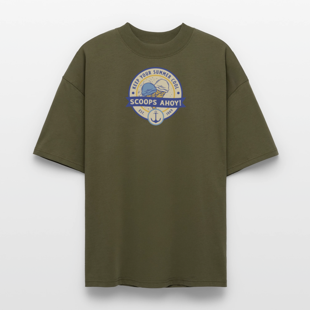 ♻️ 100% Bio Baumwolle Oversized T-Shirt - Khaki