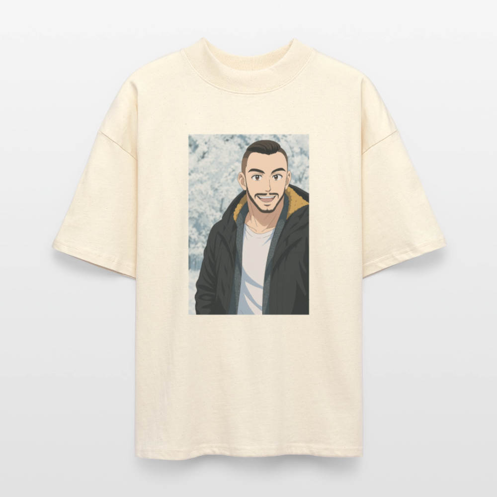 Dein persönliches Anime-Oversized Unisex Organic T-shirt Blaster – Individualisiertes Kunstwerk - natural raw