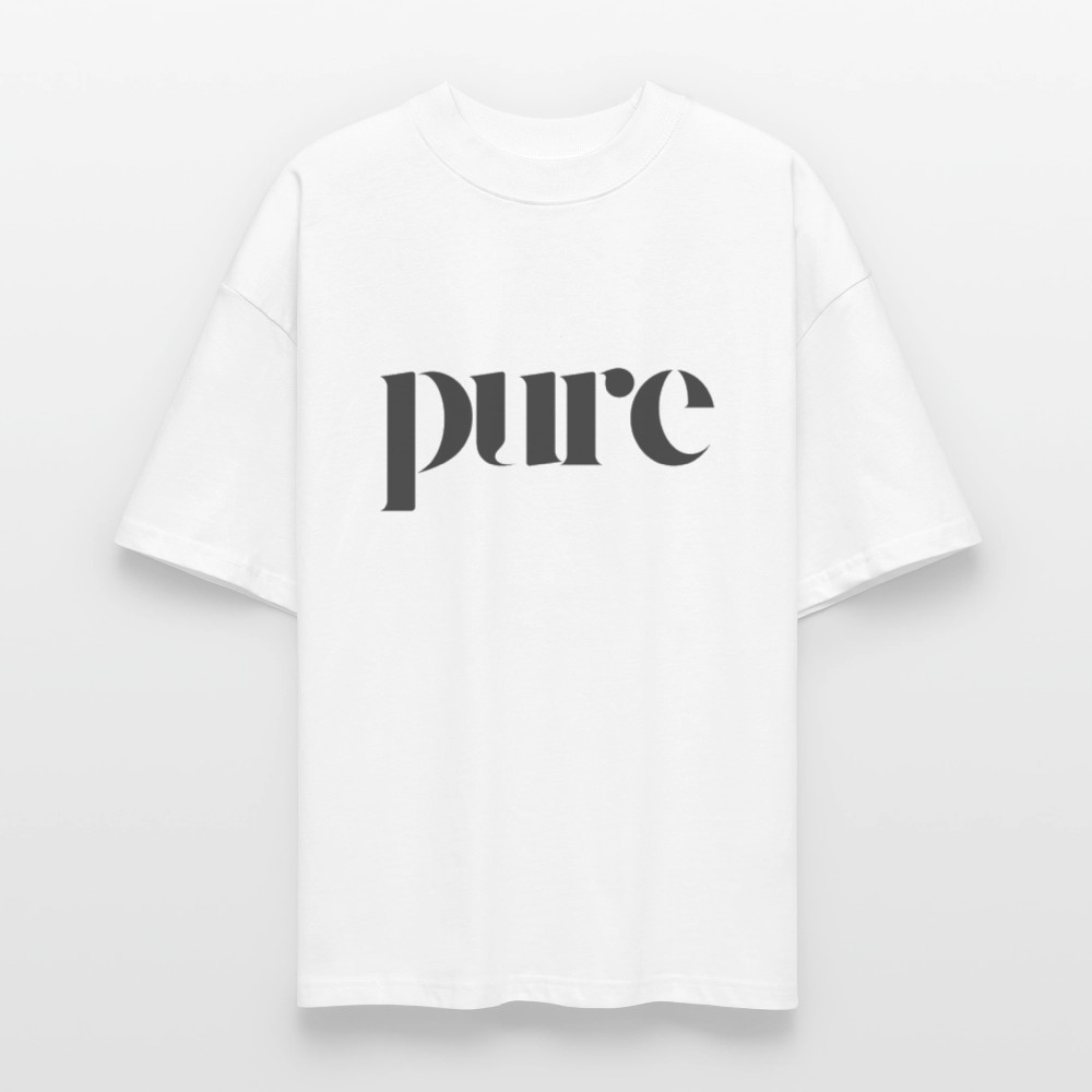 ♻️ 100% Bio Baumwolle Oversized Unisex T-Shirt - Weiß