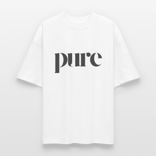 ♻️ 100% Bio Baumwolle Oversized Unisex T-Shirt - Weiß