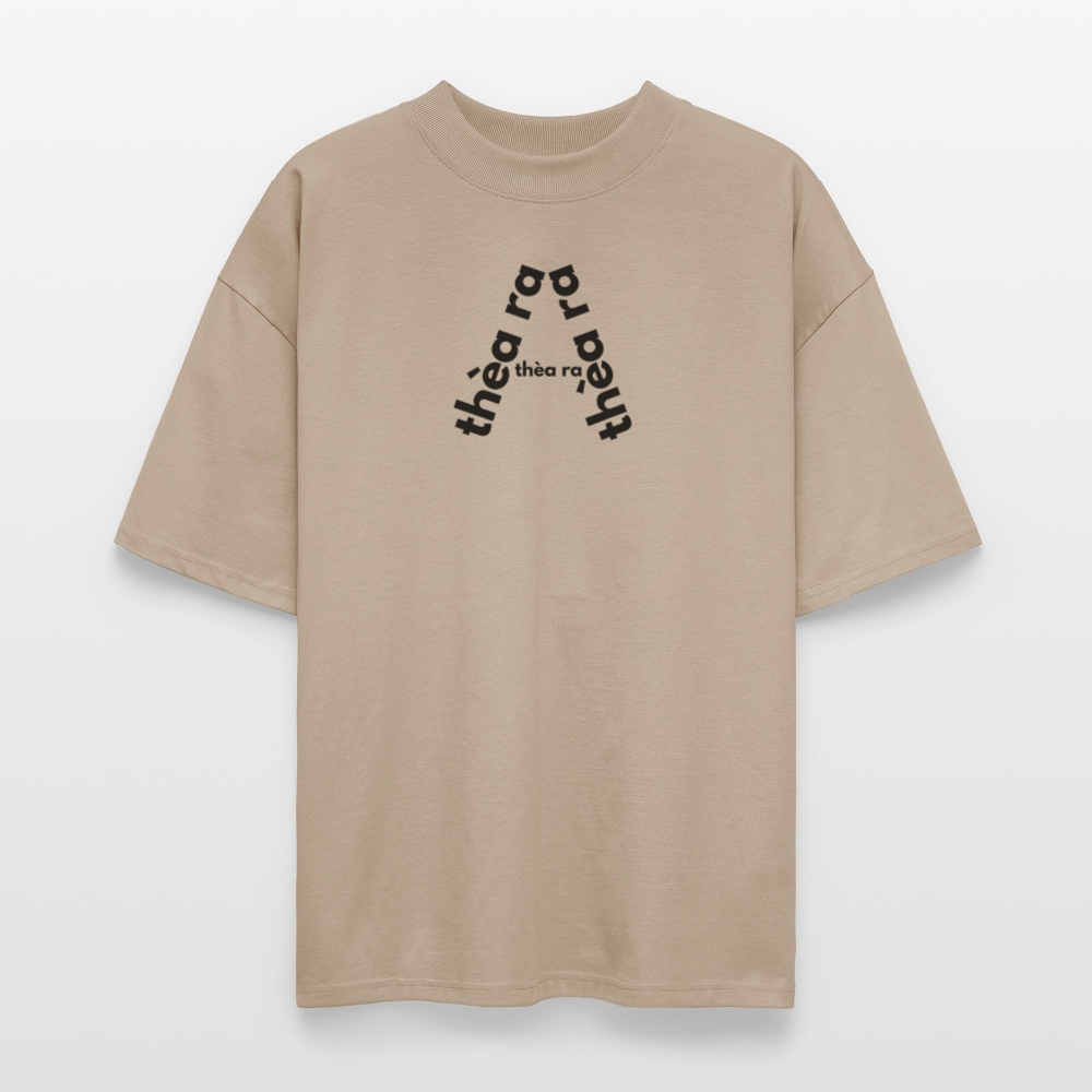 ♻️ 100% Bio Baumwolle Oversized T-Shirt - Steingrau