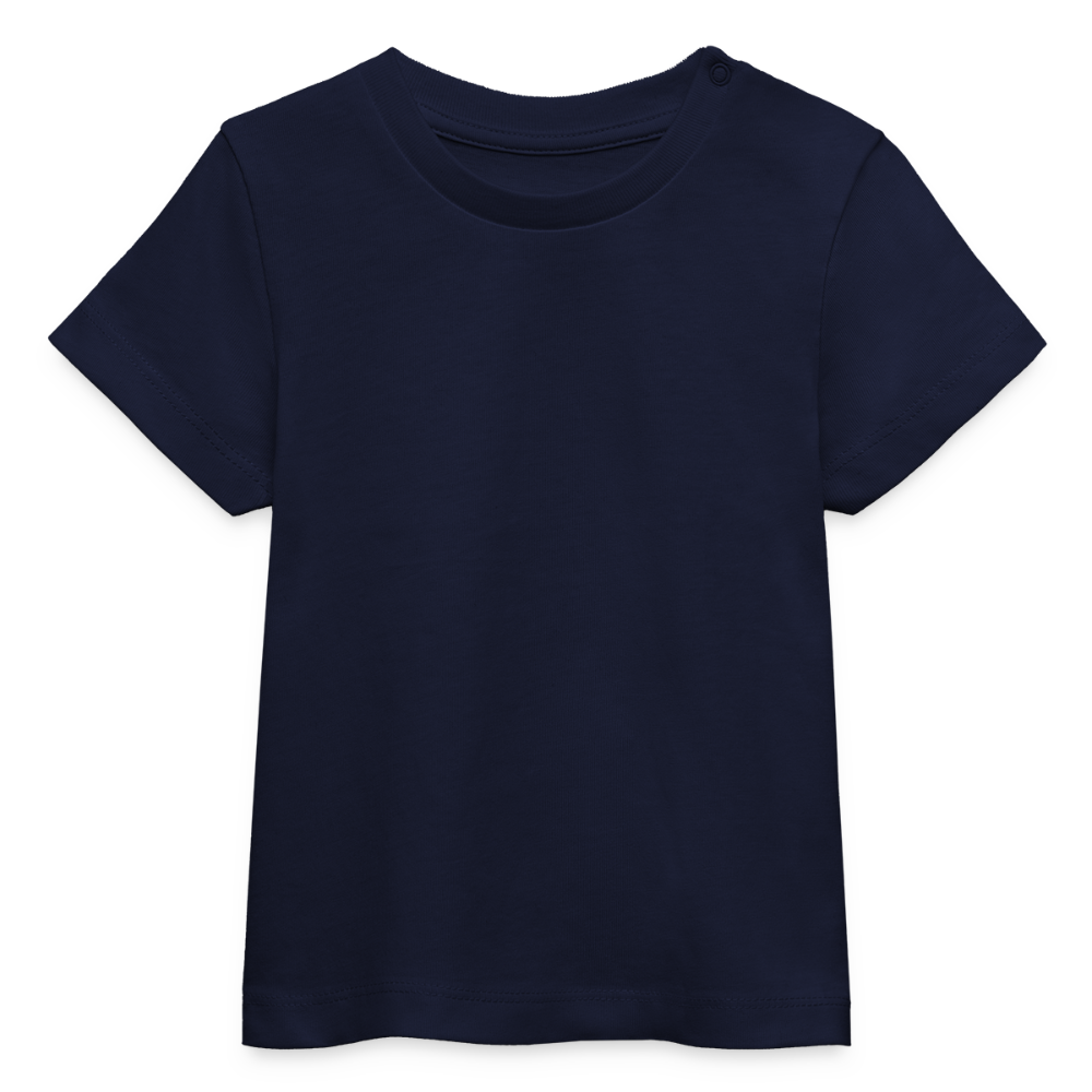 ♻️ Personalisierbares Baby Bio-T-Shirt - Navy
