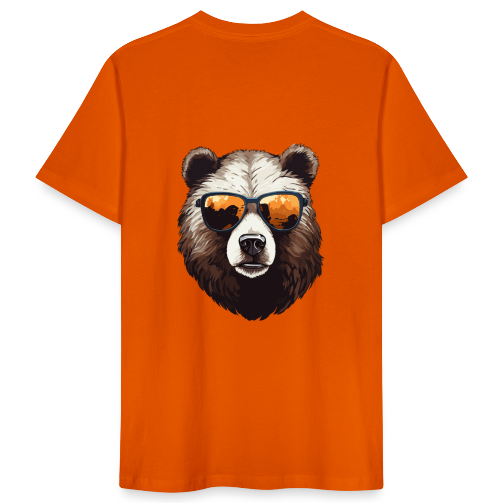♻️ 100% Bio Baumwolle T-Shirt - Tieforange
