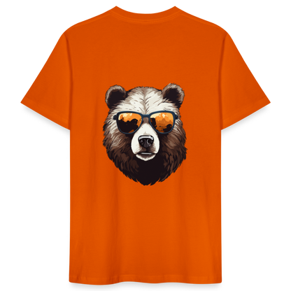 ♻️ 100% Bio Baumwolle T-Shirt - Tieforange