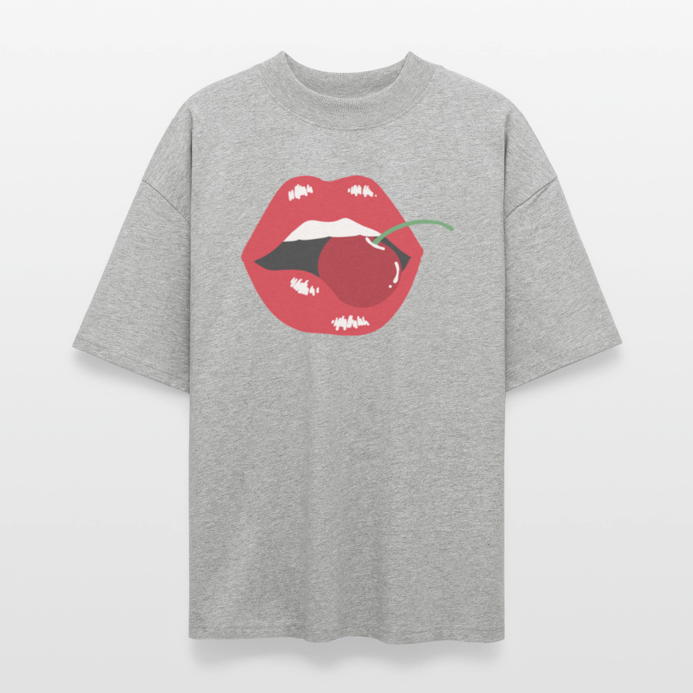 ♻️ 100% Bio Baumwolle Oversized T-Shirt - Grau meliert
