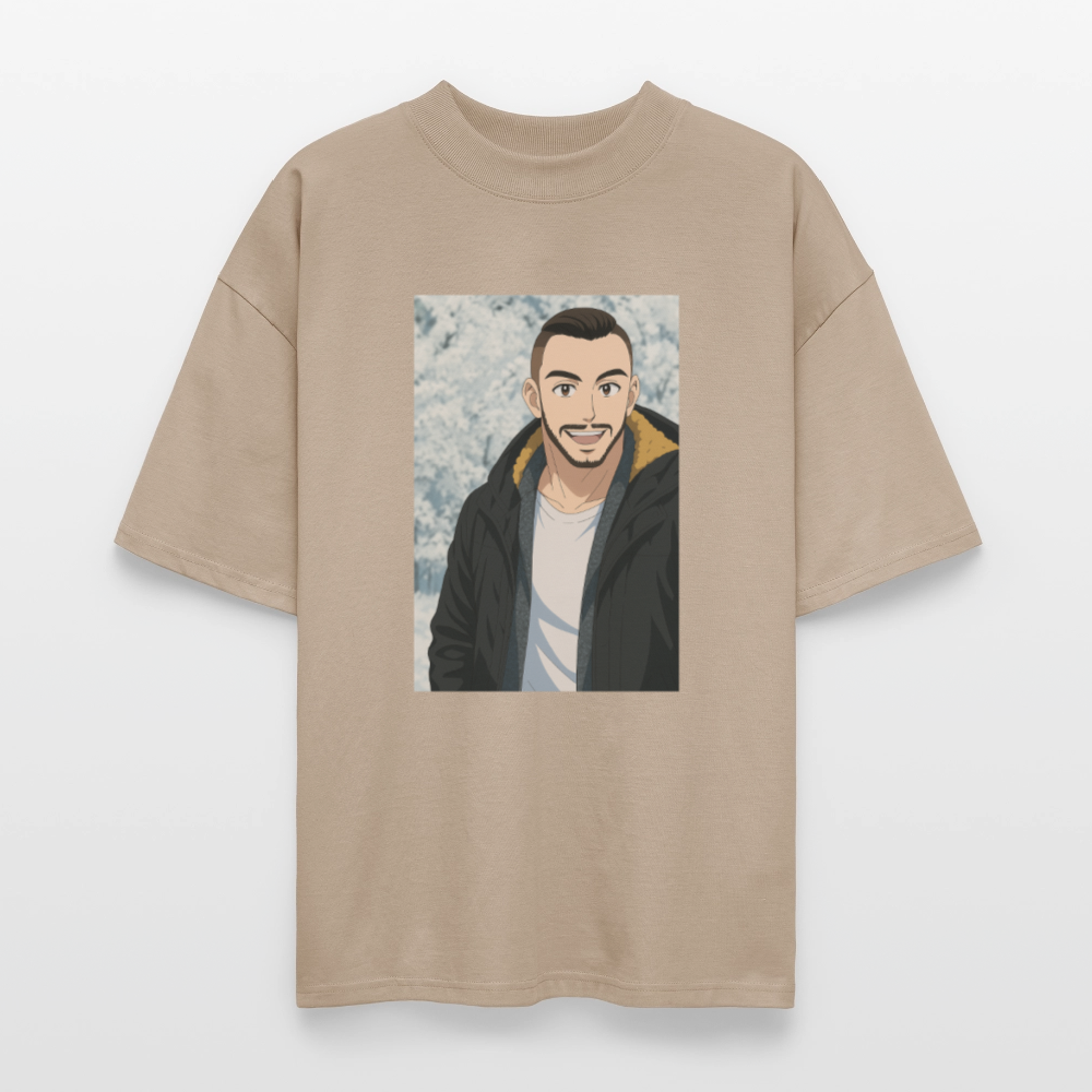 Dein persönliches Anime-Oversized Unisex Organic T-shirt Blaster – Individualisiertes Kunstwerk - stone